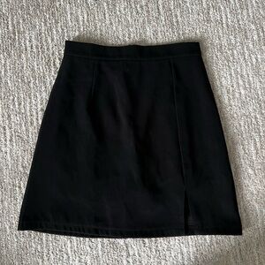 Brand new black skirt with notch from yesstyle